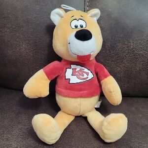 Adorable Tan and Red Stuffed Animal